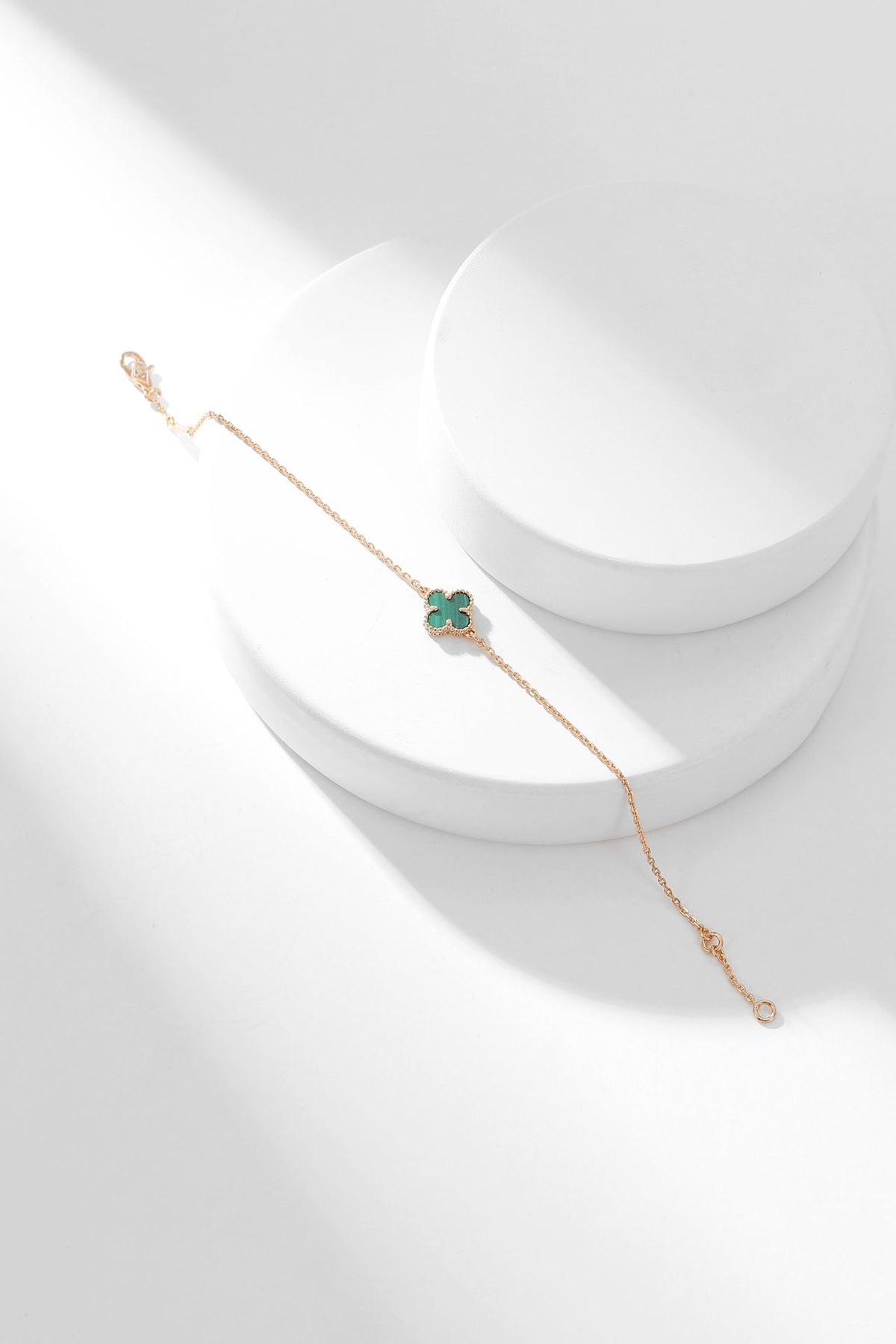 [Stars Jewelry]CLOVER BRACELET MALACHITE 1 MOTIF