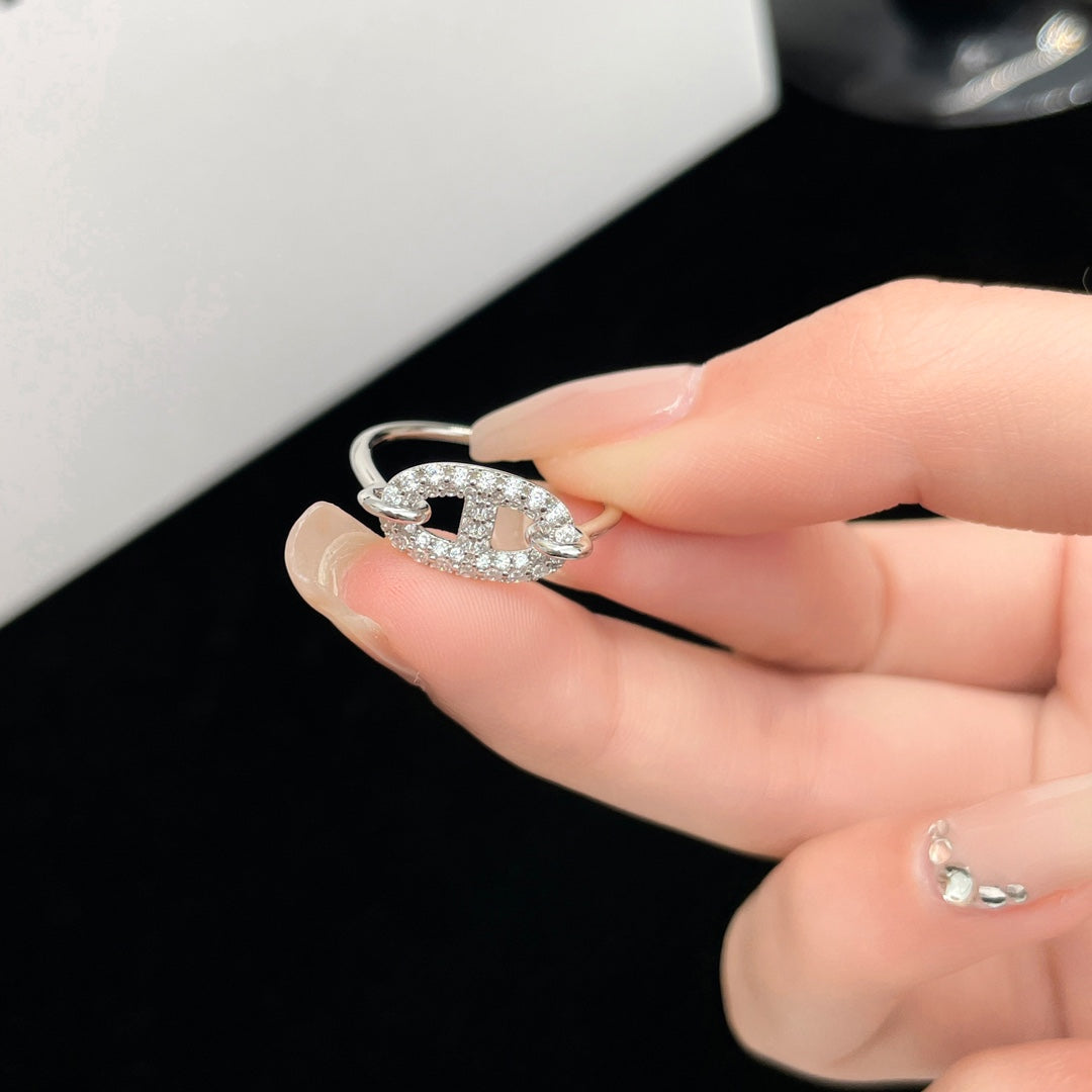 [Stars Jewelry]RONDE SMALL SILVER DIAMOND RING