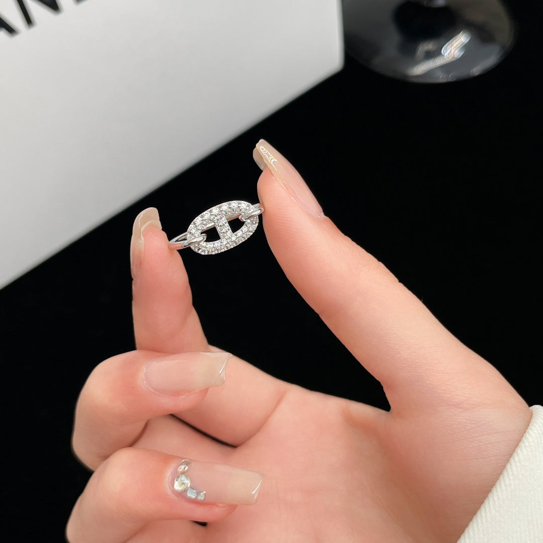 [Stars Jewelry]RONDE SMALL SILVER DIAMOND RING