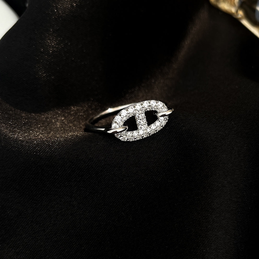 [Stars Jewelry]RONDE SMALL SILVER DIAMOND RING