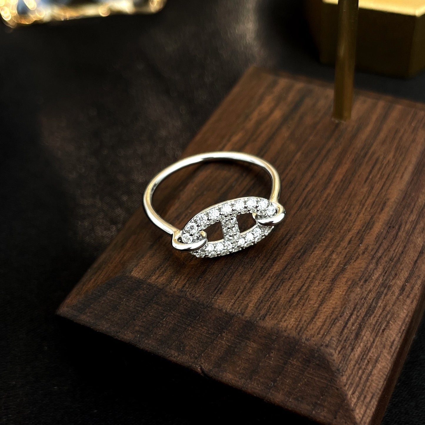 [Stars Jewelry]RONDE SMALL SILVER DIAMOND RING