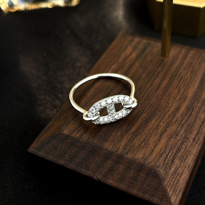 [Stars Jewelry]RONDE SMALL SILVER DIAMOND RING