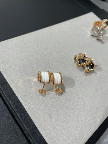 [Stars Jewelry]ZERO 1 PINK GOLD CERAMIC EARRINGS
