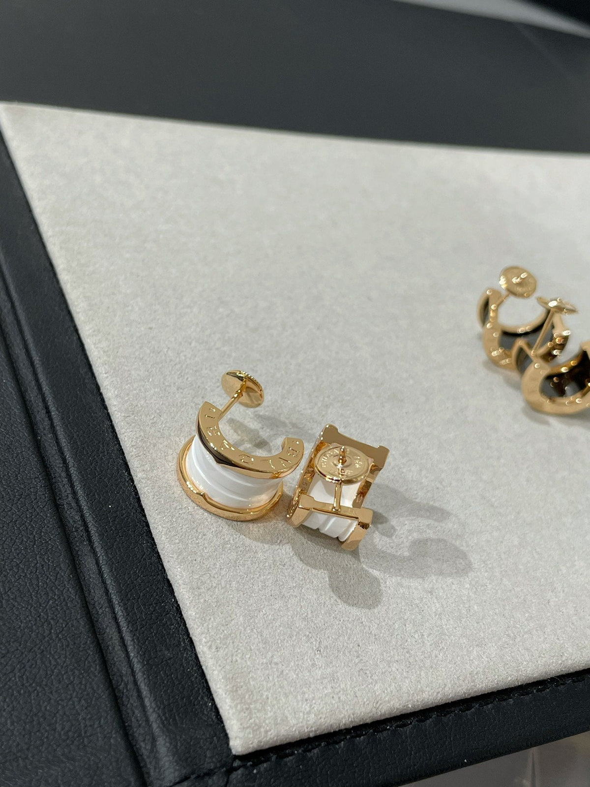 [Stars Jewelry]ZERO 1 PINK GOLD CERAMIC EARRINGS