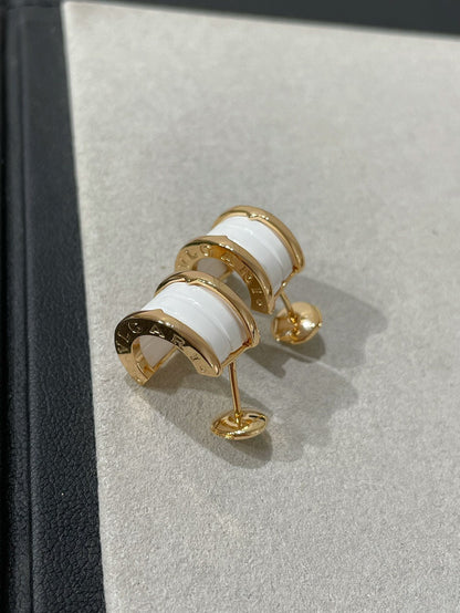 [Stars Jewelry]ZERO 1 PINK GOLD CERAMIC EARRINGS