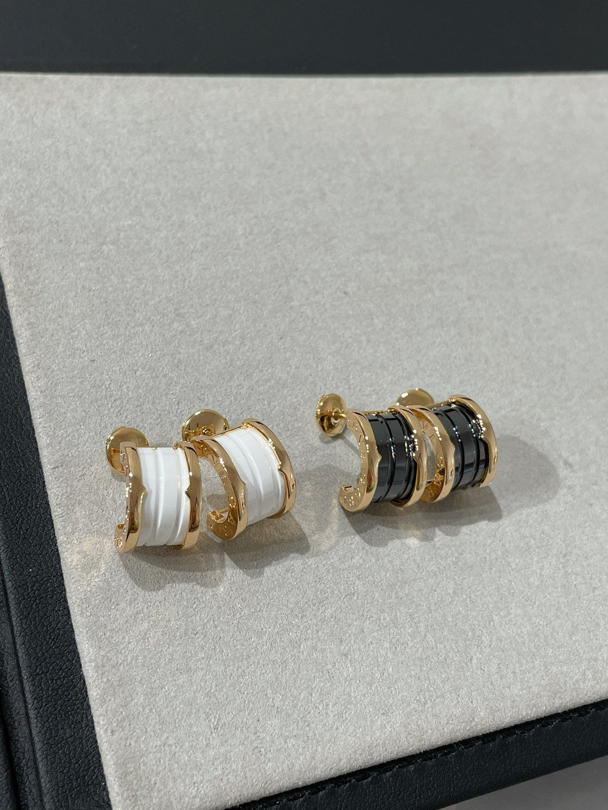 [Stars Jewelry]ZERO 1 PINK GOLD CERAMIC EARRINGS