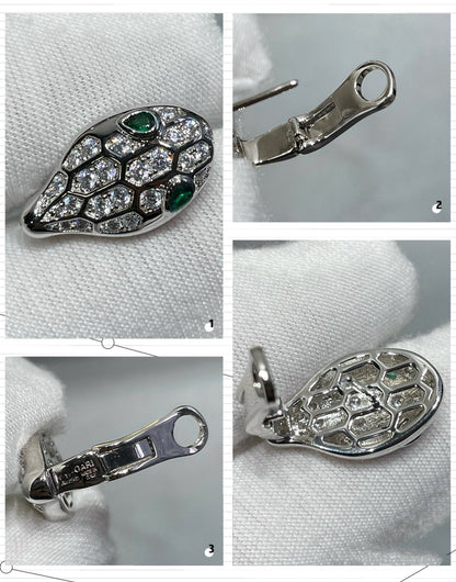 [Stars Jewelry]SERPENT DIAMOND STUD EARRINGS