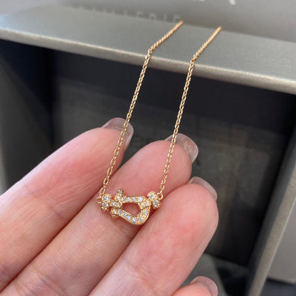[Stars Jewelry]FORCE 10 DIAMOND PINK GOLD NECKLACE MINI MODEL