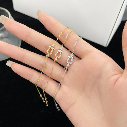 [Stars Jewelry]FORCE 10 FULL DIAMOND BUCKLE CHAIN LINK MINI MODEL