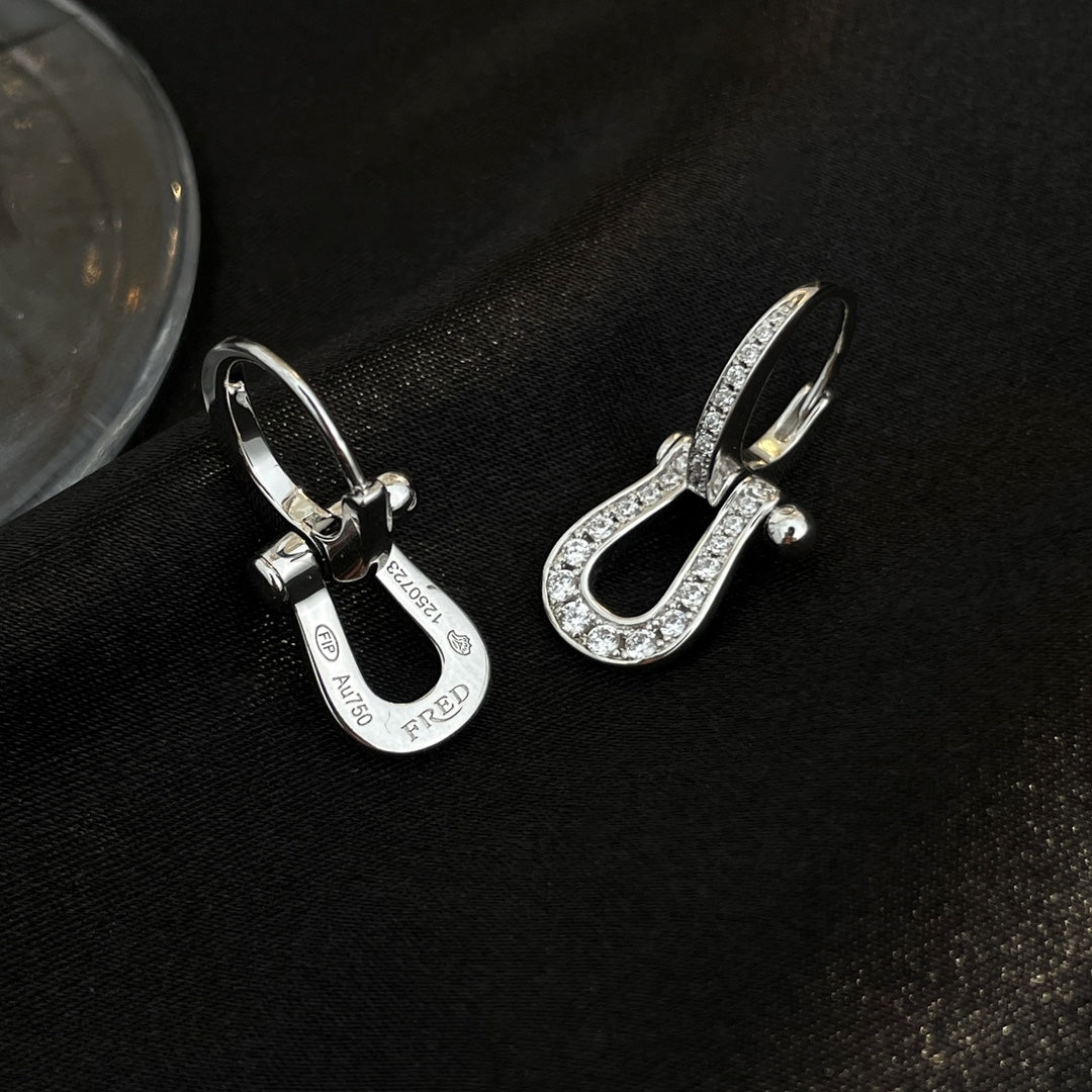 [Stars Jewelry]FORCE 10 FULL DIAMOND DROP EARRINGS MEDIUM MODEL