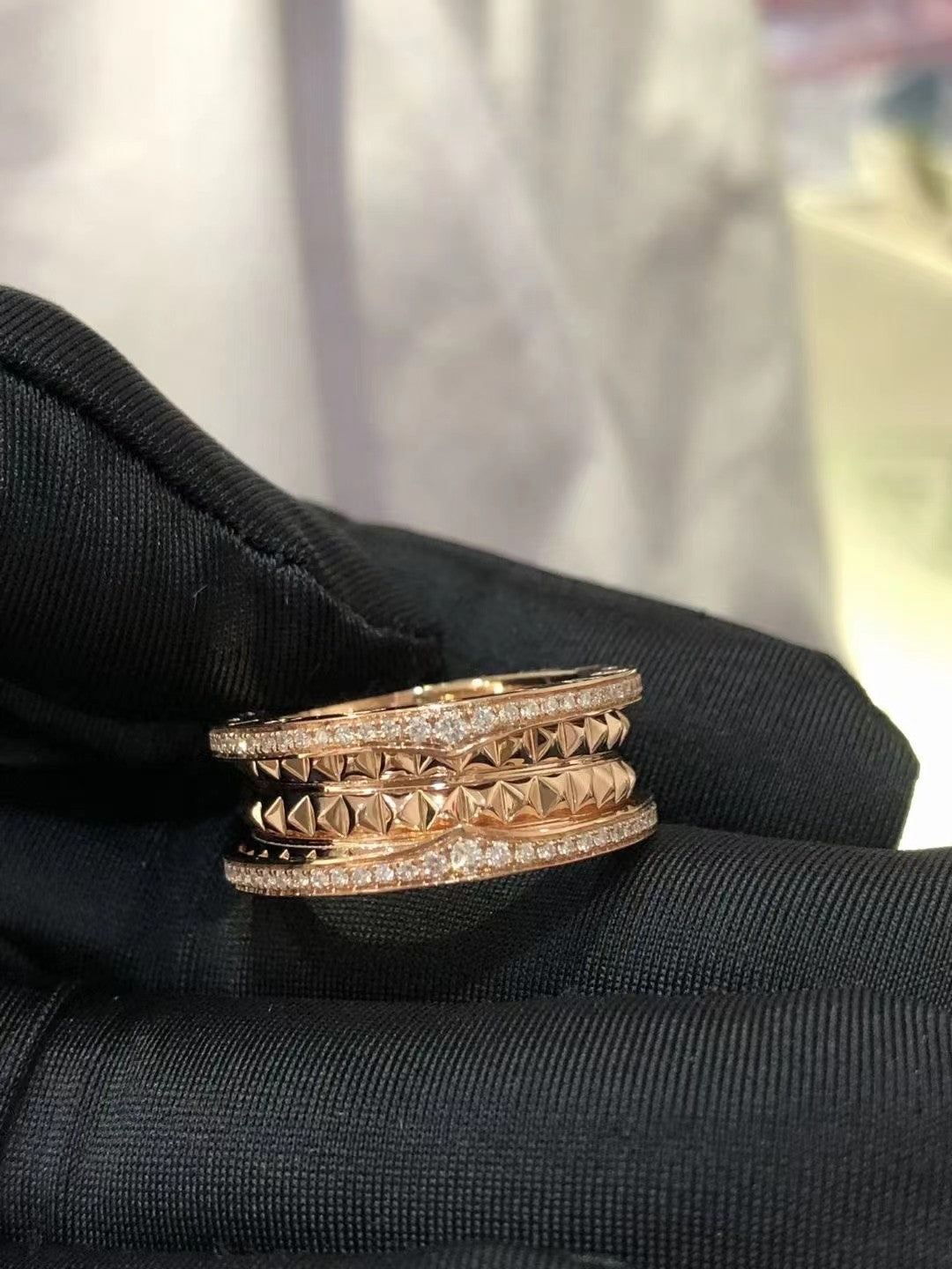 [Stars Jewelry]ZERO 1 ROCK DIAMOND PINK GOLD