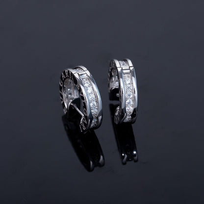 [Stars Jewelry]ZERO 1 MINI SILVER DIAMOND EARRINGS