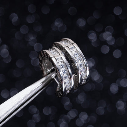 [Stars Jewelry]ZERO 1 MINI SILVER DIAMOND EARRINGS