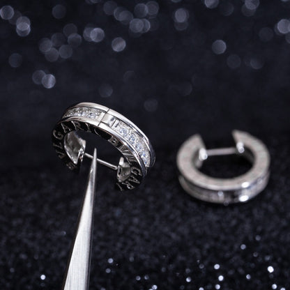 [Stars Jewelry]ZERO 1 MINI SILVER DIAMOND EARRINGS
