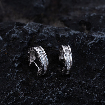 [Stars Jewelry]ZERO 1 MINI SILVER DIAMOND EARRINGS