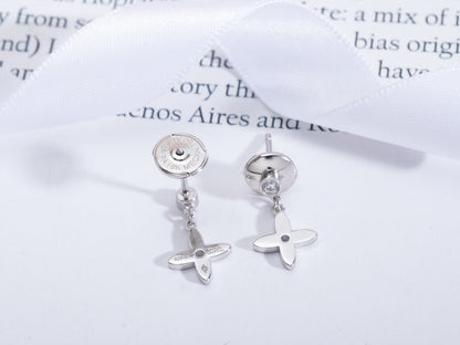 [Stars Jewelry]VIDYLLE SILVER DIAMOND MINI DROP EARRINGS
