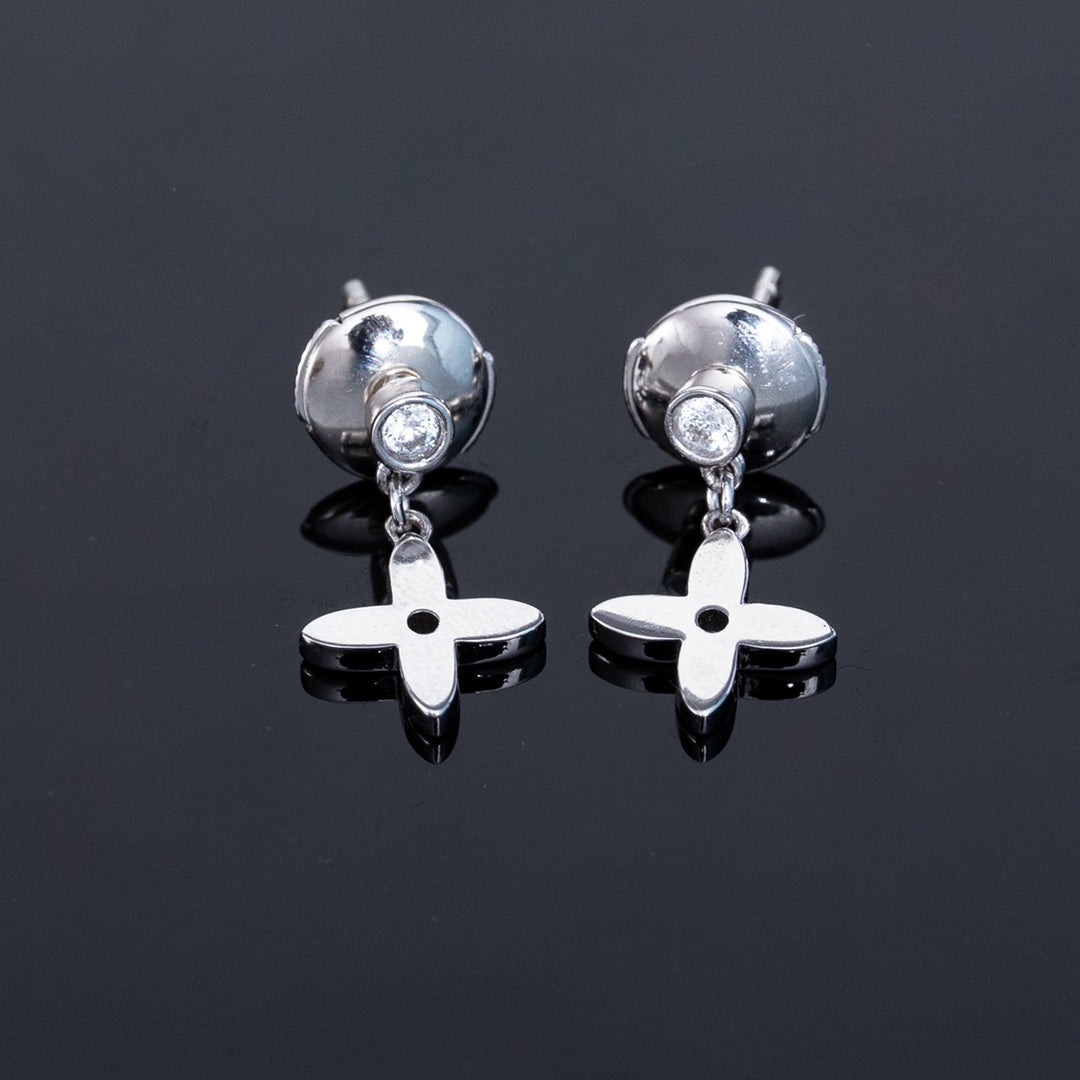 [Stars Jewelry]VIDYLLE SILVER DIAMOND MINI DROP EARRINGS