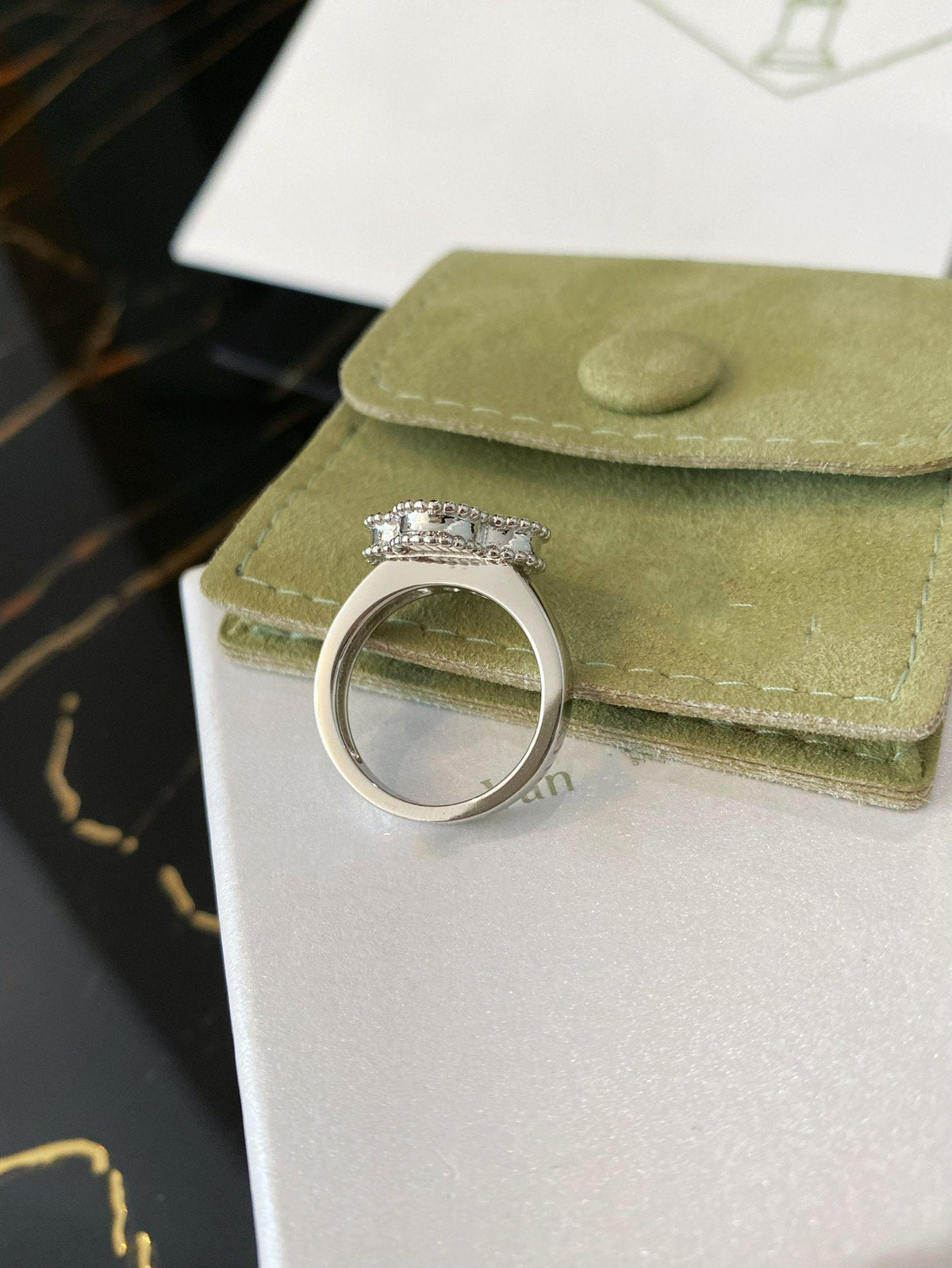 [Stars Jewelry]CLOVER SILVER RING