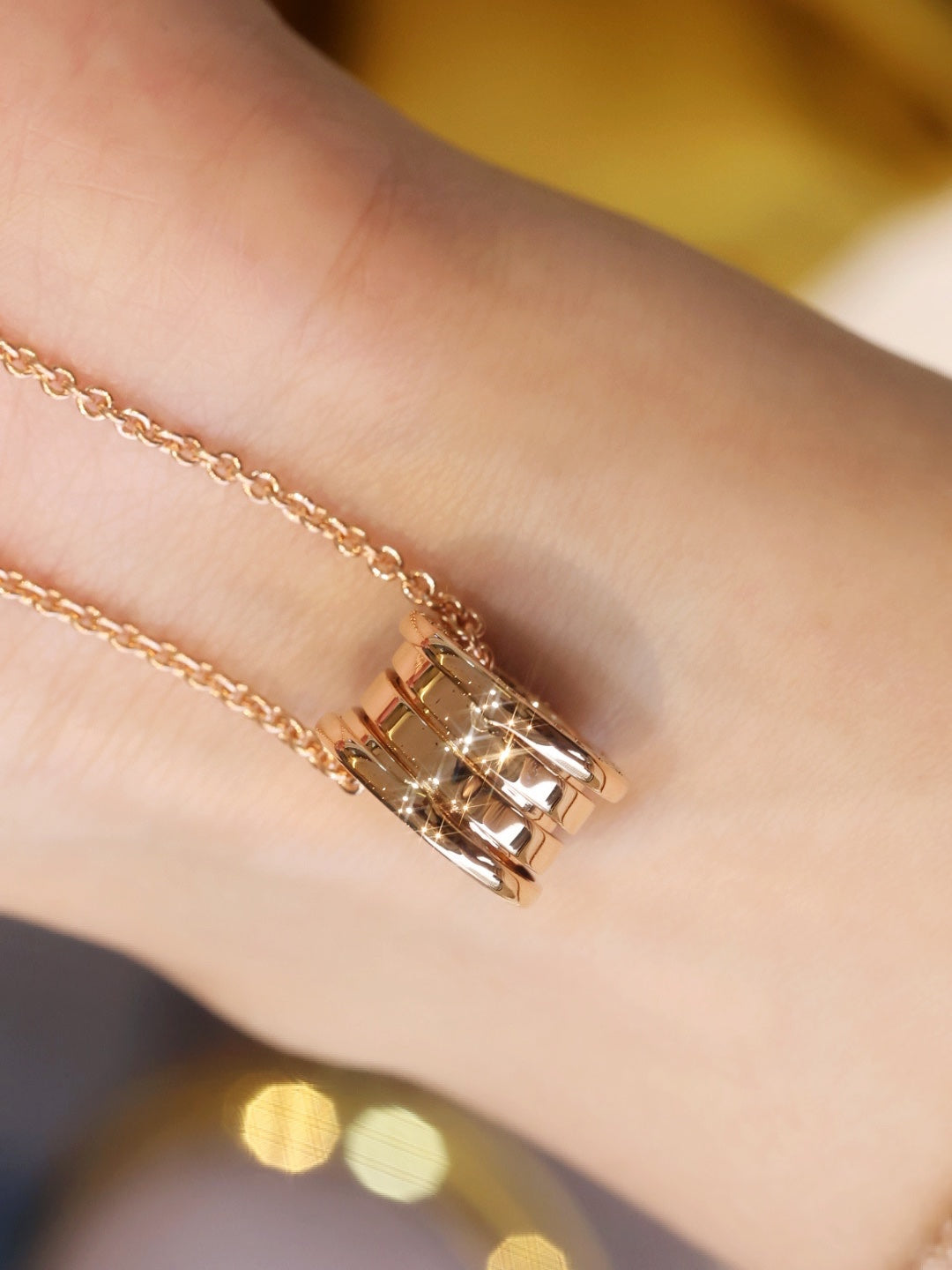 [Stars Jewelry]ZERO 1 PINK GOLD NECKLACE