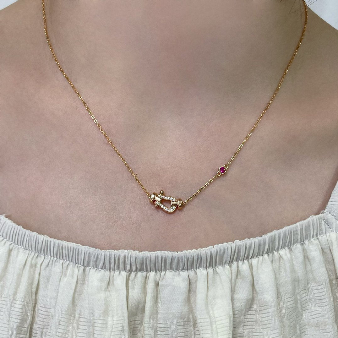 [Stars Jewelry]FORCE 10 DIAMOND PINK GOLD NECKLACE