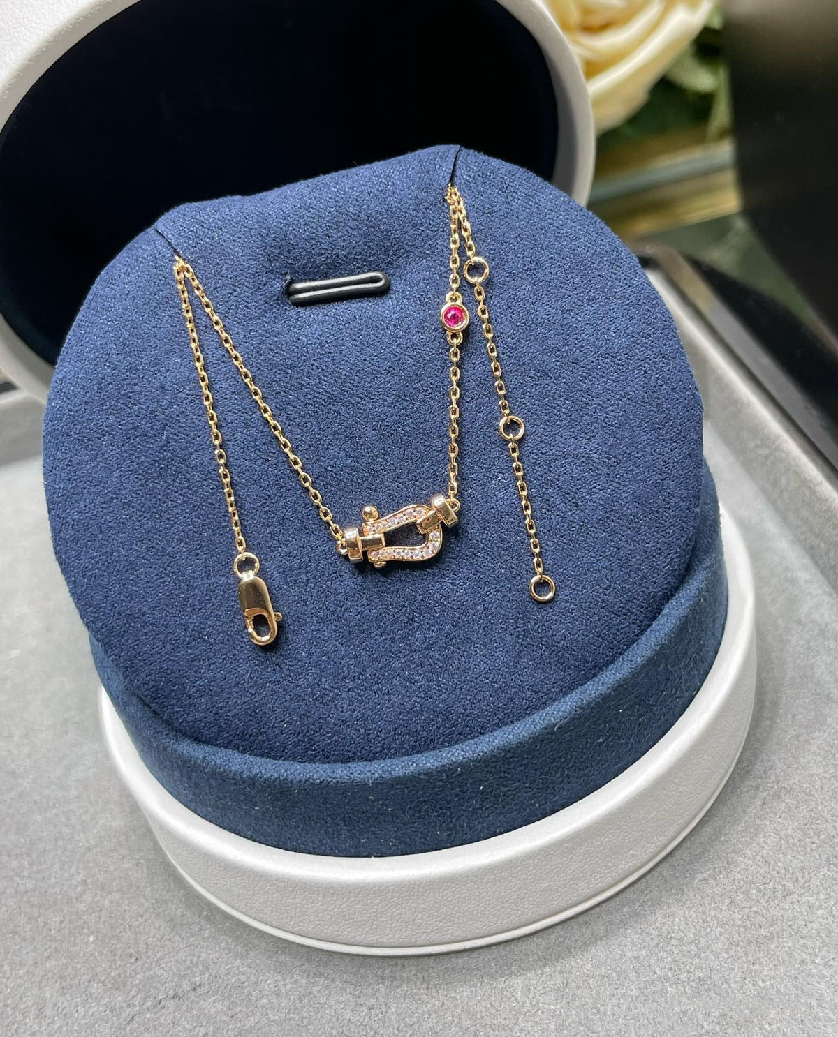 [Stars Jewelry]FORCE 10 DIAMOND PINK GOLD NECKLACE
