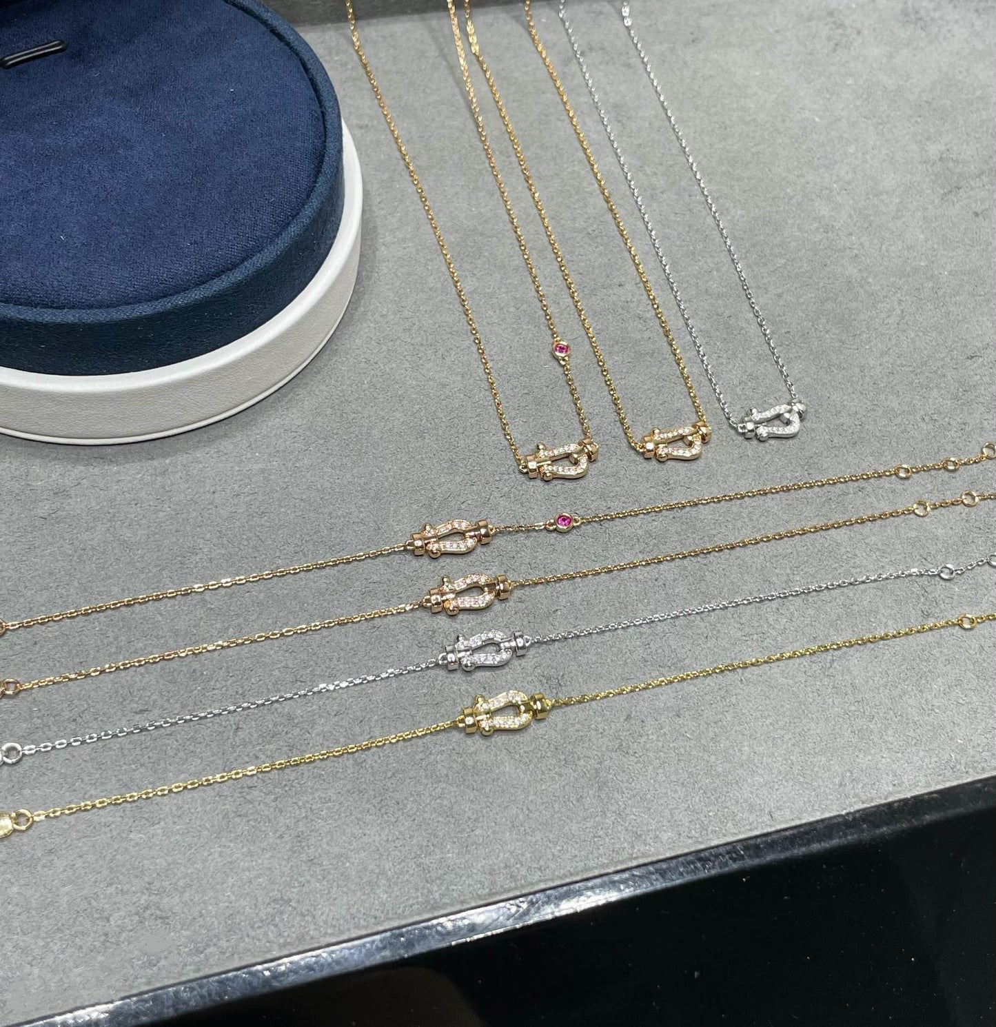 [Stars Jewelry]FORCE 10 DIAMOND PINK GOLD NECKLACE