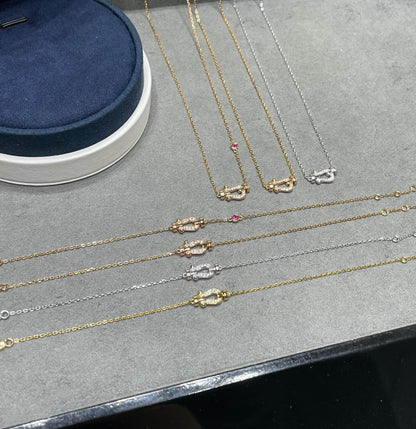 [Stars Jewelry]FORCE 10 DIAMOND PINK GOLD NECKLACE