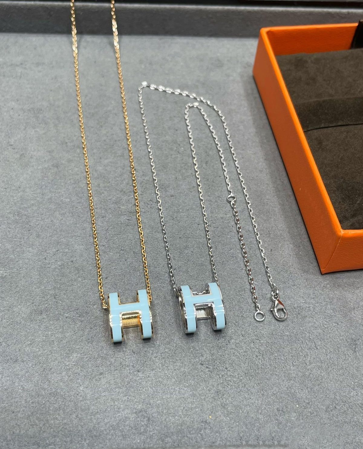 [Stars Jewelry]POP H SKY BLUE NECKLACE