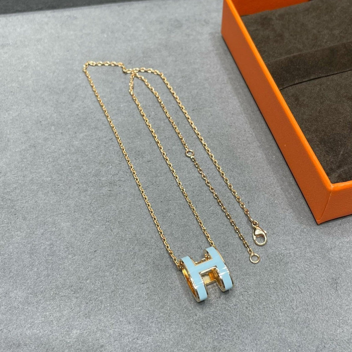 [Stars Jewelry]POP H SKY BLUE NECKLACE