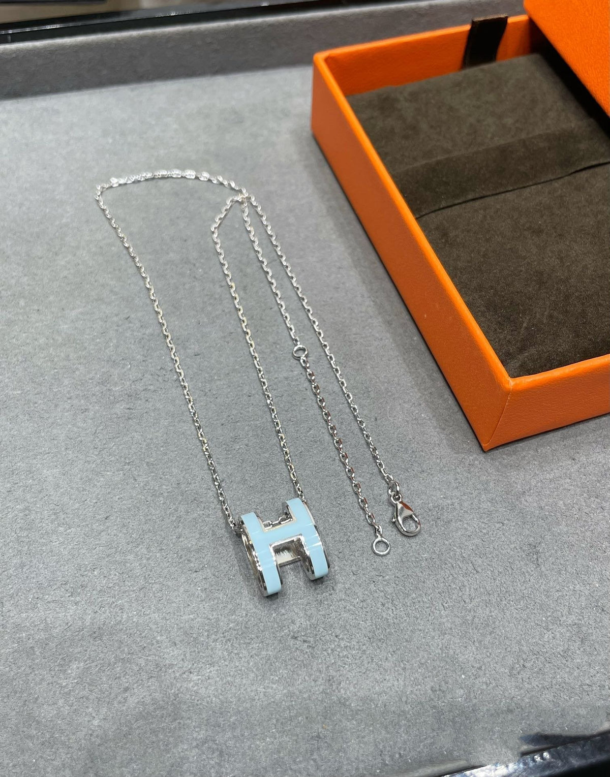 [Stars Jewelry]POP H SKY BLUE NECKLACE