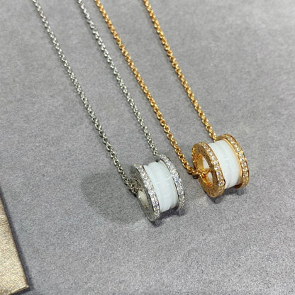 [Stars Jewelry]ZERO 1 DIAMOND CERAMIC NECKLACE