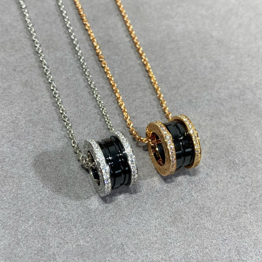 [Stars Jewelry]ZERO 1 DIAMOND CERAMIC NECKLACE