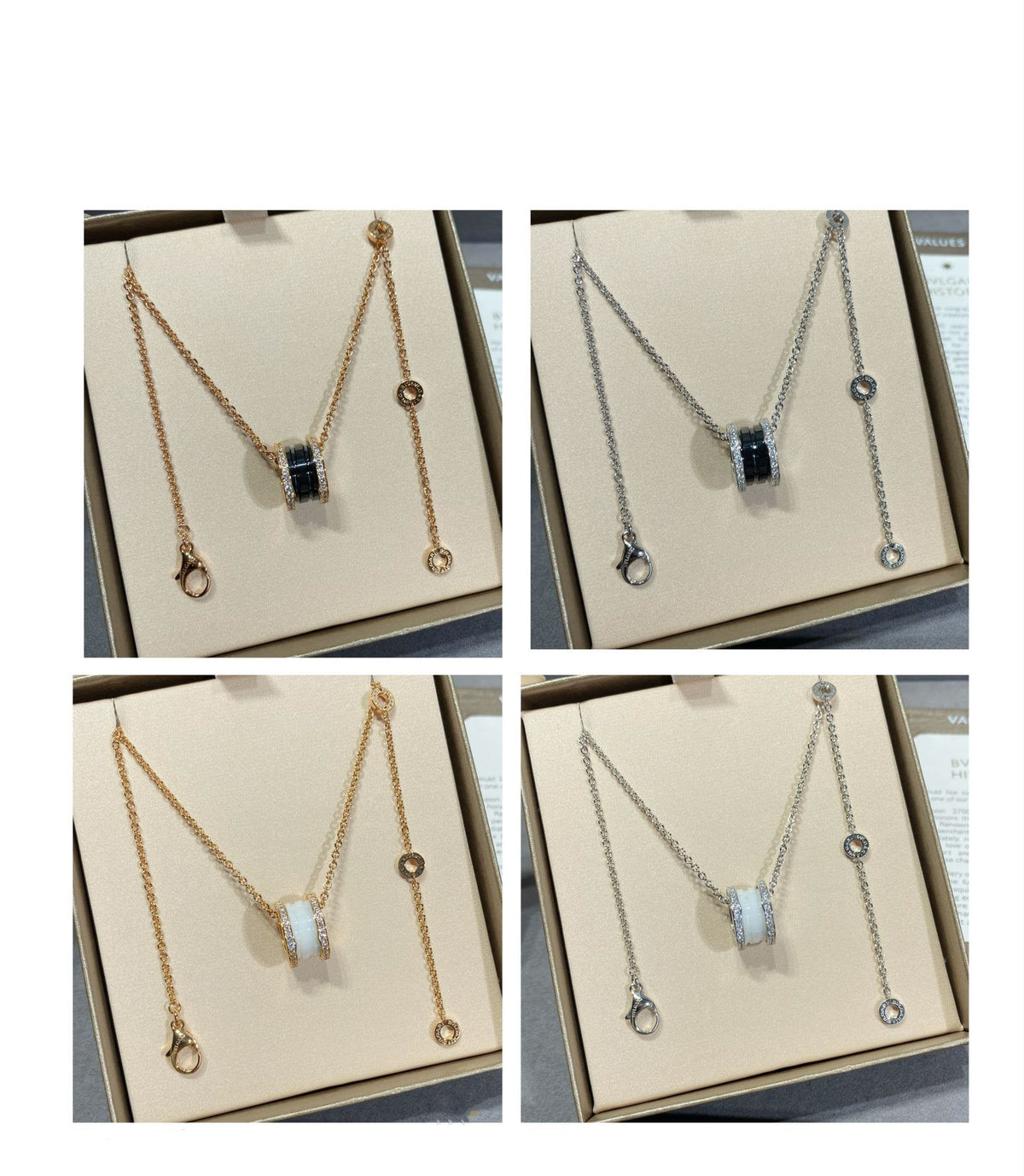 [Stars Jewelry]ZERO 1 DIAMOND CERAMIC NECKLACE