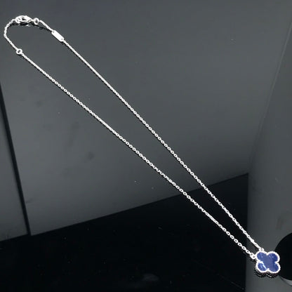 [Stars Jewelry]CLOVER PIETERSITE SILVER LONG NECKLACE