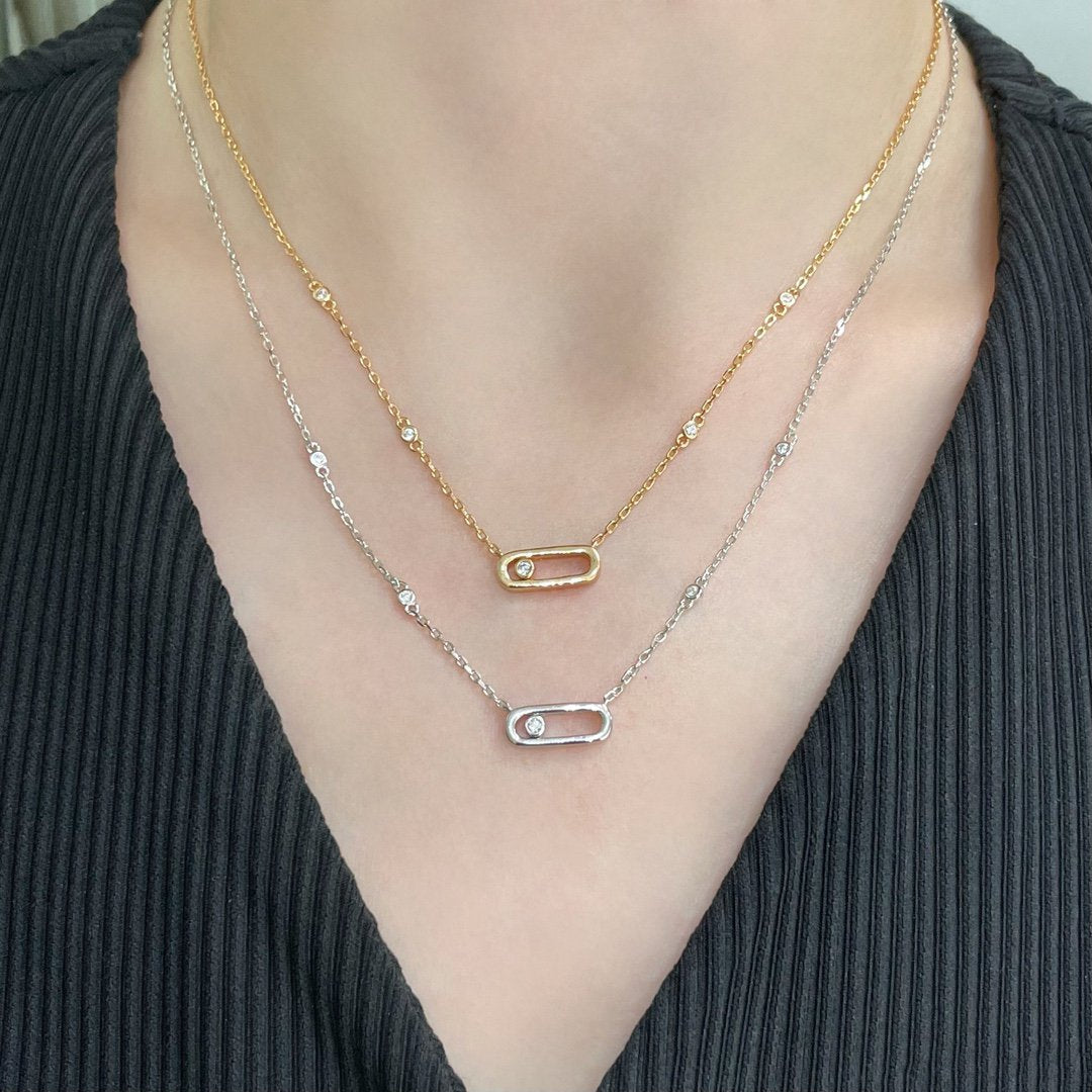 [Stars Jewelry]MOVE UNO DIAMOND NECKLACE