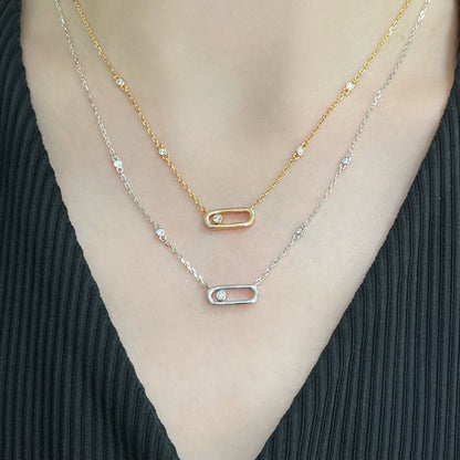 [Stars Jewelry]MOVE UNO DIAMOND NECKLACE