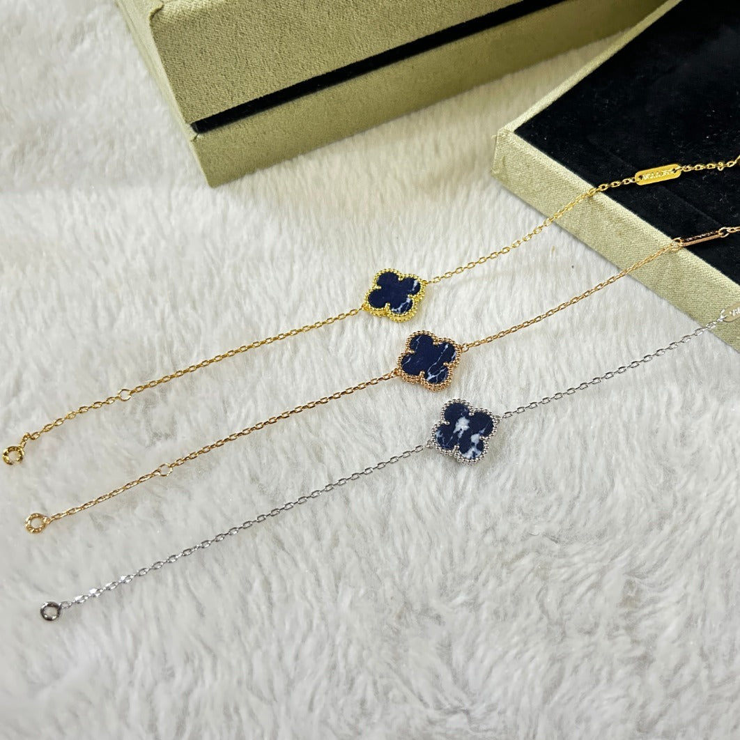 [Stars Jewelry]CLOVER 1 MOTIF PIETERSITE BRACELET