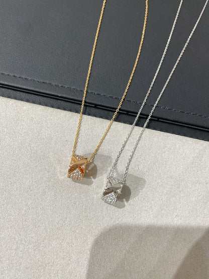 [Stars Jewelry]LIENS EVIDENCE DIAMOND PAVED NECKLACE