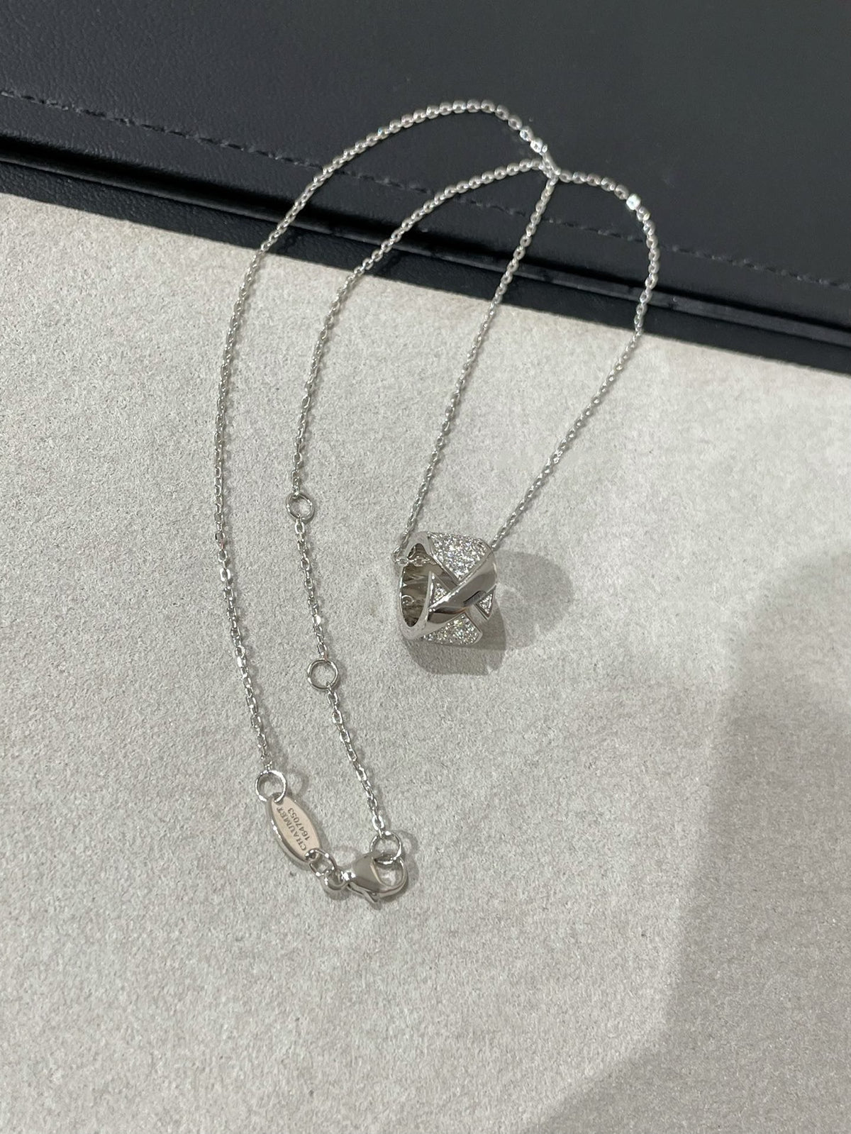 [Stars Jewelry]LIENS EVIDENCE DIAMOND PAVED NECKLACE