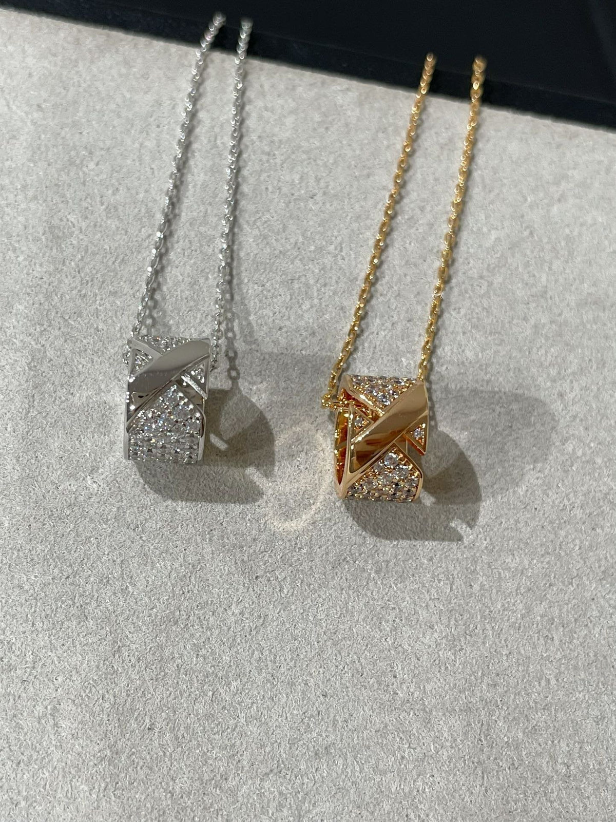 [Stars Jewelry]LIENS EVIDENCE DIAMOND PAVED NECKLACE