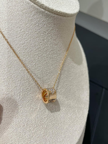 [Stars Jewelry]LIENS EVIDENCE DIAMOND PAVED NECKLACE