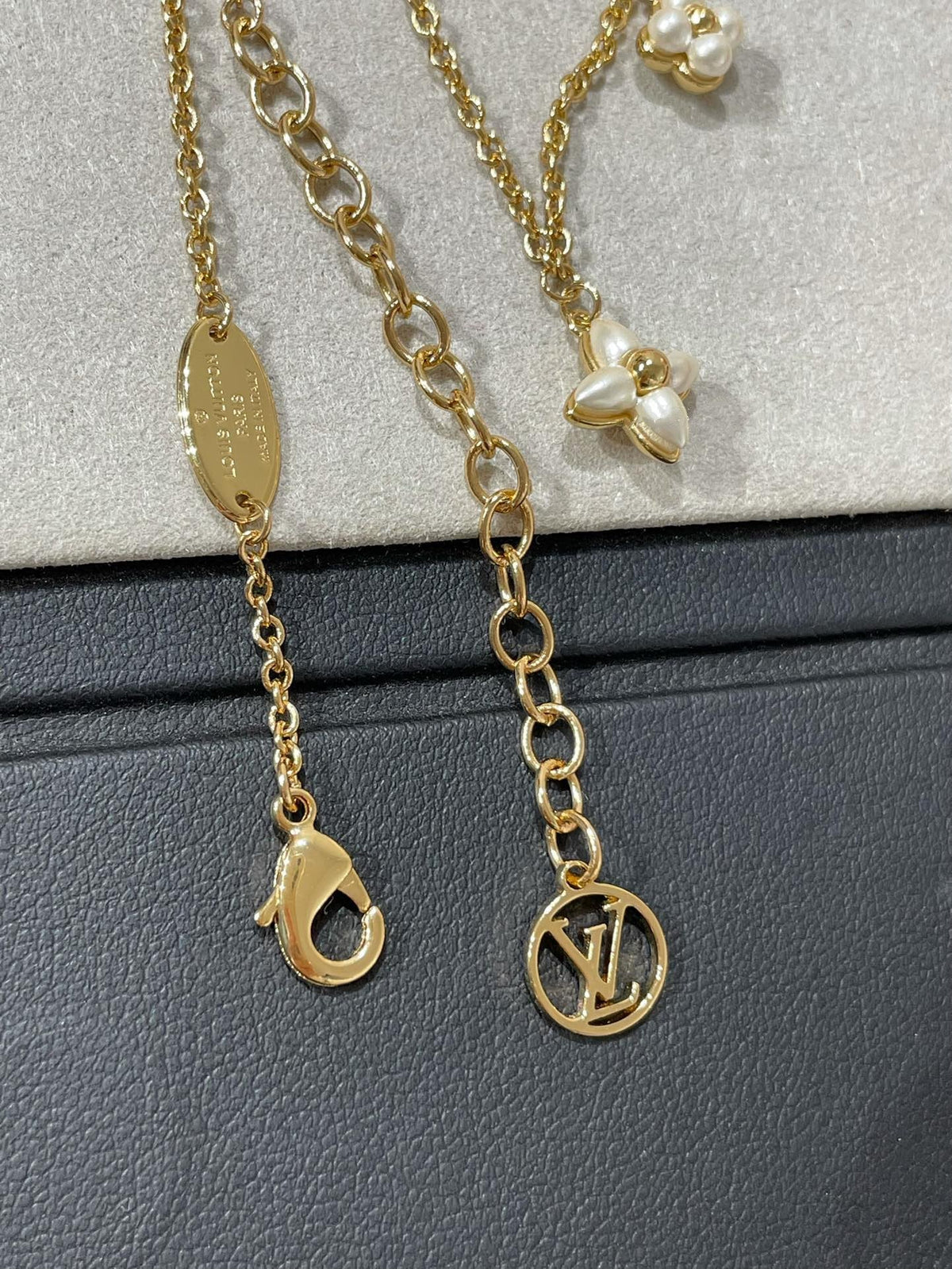[Stars Jewelry]FLOWERGRAM GOLD MOP DOUBLE ROW NECKLACE