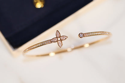 [Stars Jewelry]IDYLLE GOLD OPEN BRACELET DIAMOND PAVED