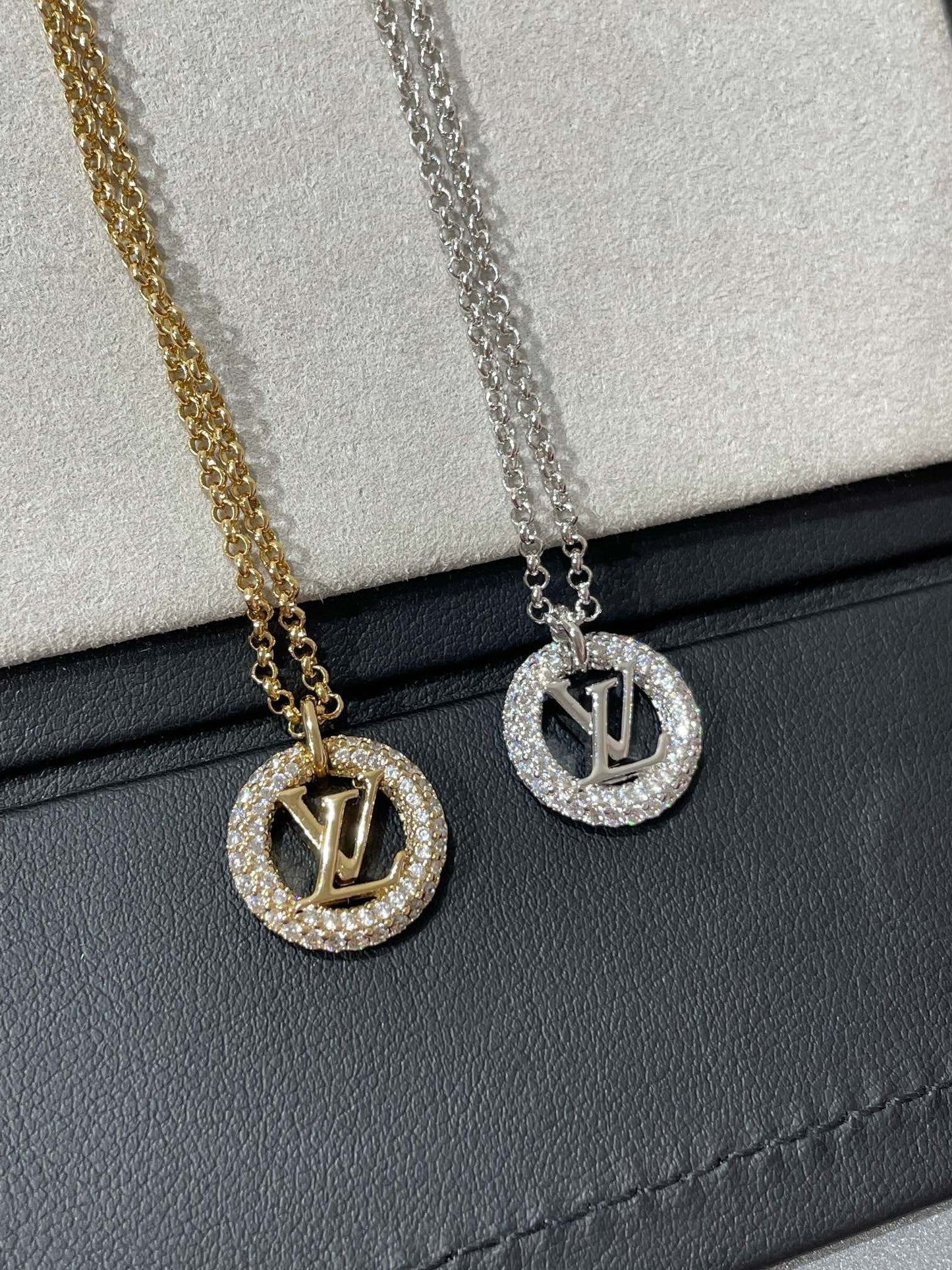 [Stars Jewelry]BY NIGHT DIAMOND PAVED NECKLACE