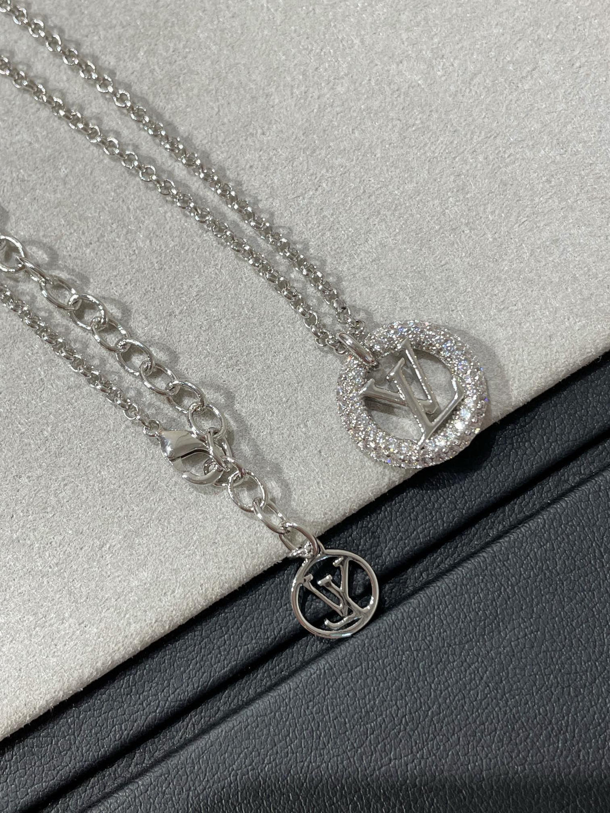 [Stars Jewelry]BY NIGHT DIAMOND PAVED NECKLACE