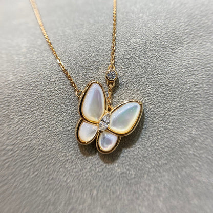 [Stars Jewelry]BUTTERFLY MOP DIAMOND NECKLACE