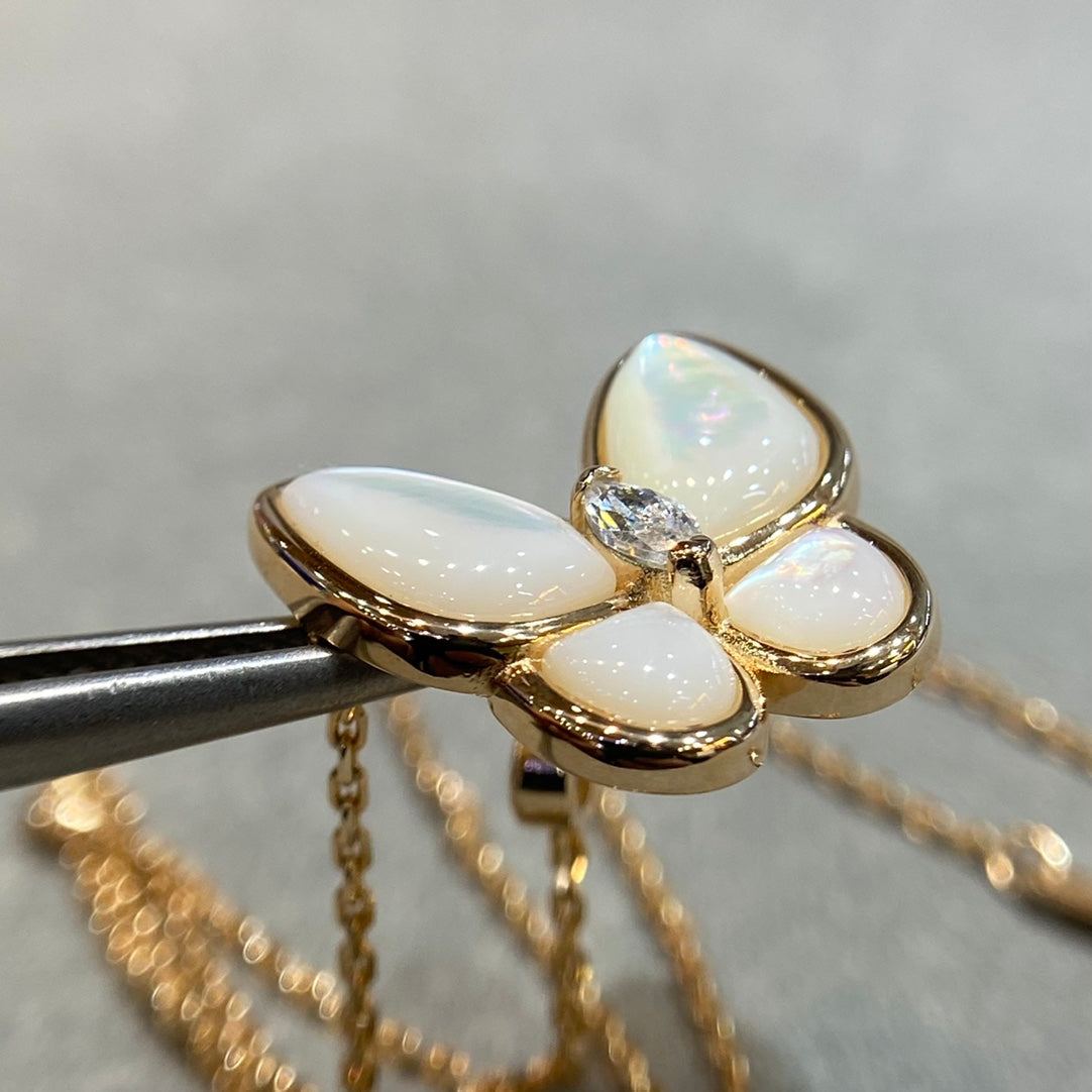 [Stars Jewelry]BUTTERFLY MOP DIAMOND NECKLACE