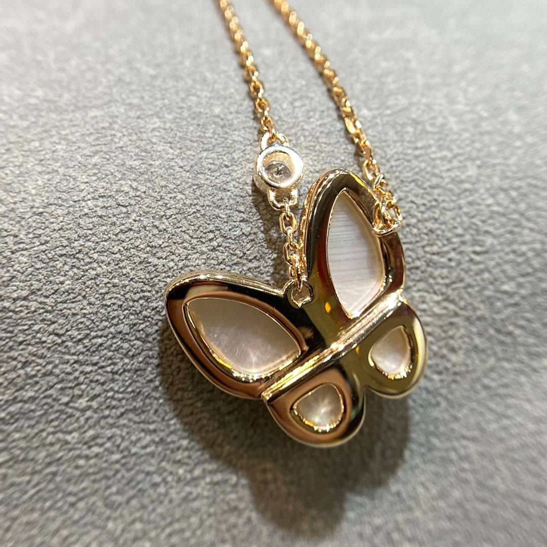 [Stars Jewelry]BUTTERFLY MOP DIAMOND NECKLACE