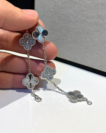 [Stars Jewelry] CLOVER 5 MOTIF LASER BRACELET COLLECTION