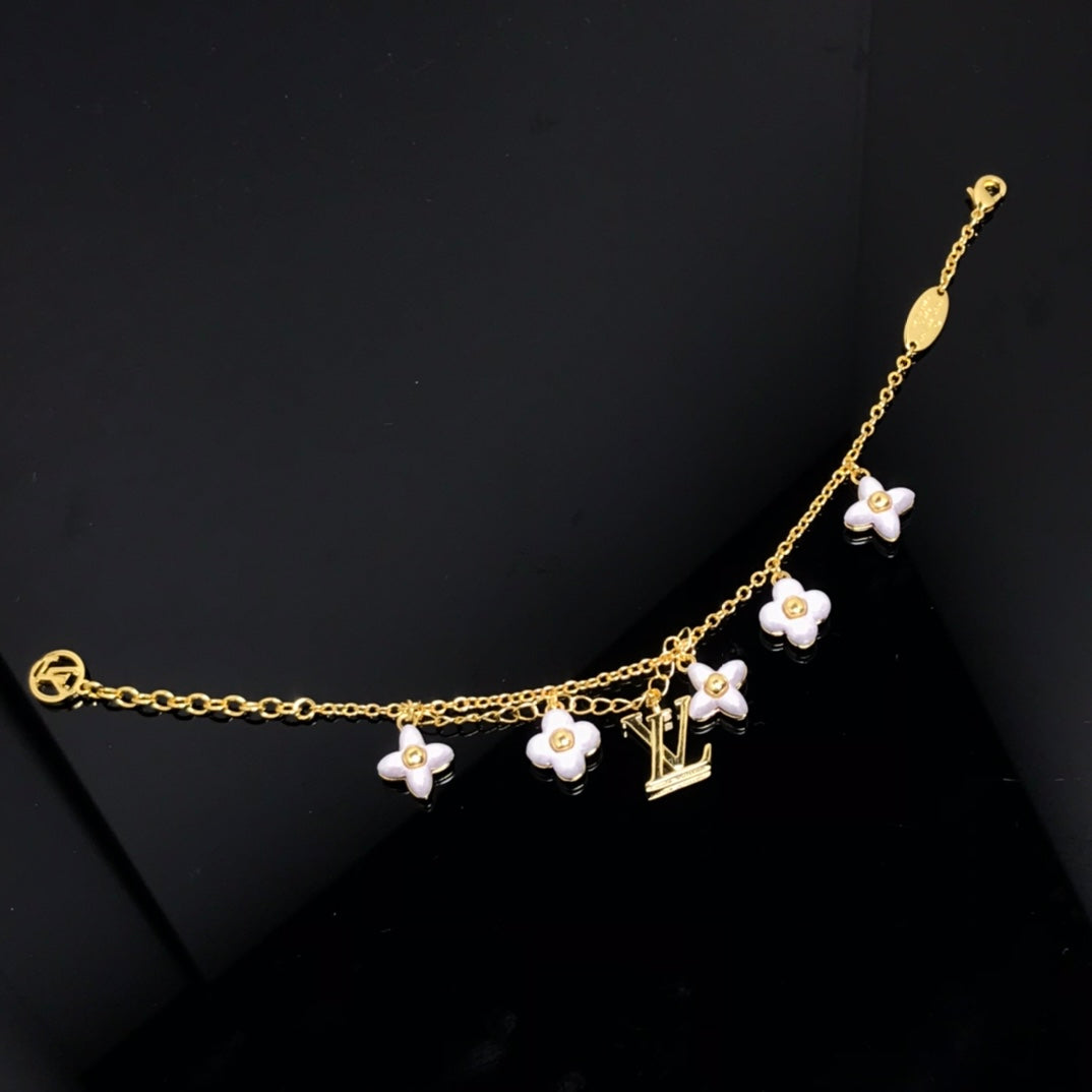 [Stars Jewelry]LOGO 6 MOTIF STAR AND SUN GOLD BRACELET